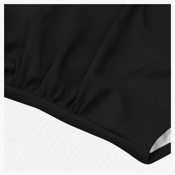 Pink and Black One Piece Swimsuit with Cross-Back Design XS - Picture 4 of 6